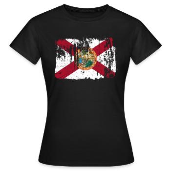 Cadeau de résident de Floride - T-shirt Femme - noir - Devant - AI Model Female 172 dark (172cm)