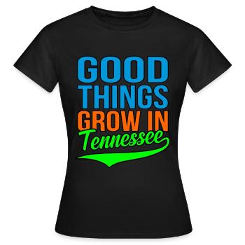 Wachsen Sie In Tennessee geschenk - Frauen T-Shirt - Schwarz - Vorne - AI Model Female 172 dark (172cm)