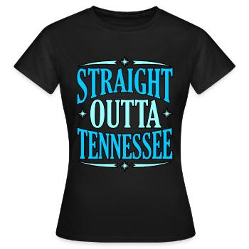 Besuch In Tennessee Gift - Frauen T-Shirt - Schwarz - Vorne - AI Model Female 172 dark (172cm)