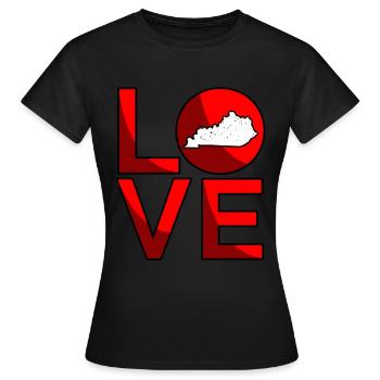 Liebes kentucky geschenk - Frauen T-Shirt - Schwarz - Vorne - AI Model Female 172 dark (172cm)