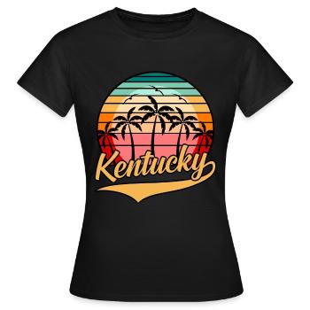 Kentucky reisen geschenk - Frauen T-Shirt - Schwarz - Vorne - AI Model Female 172 dark (172cm)
