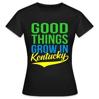 Wachsen Sie In Kentucky-geschenk - Frauen T-Shirt - Schwarz - Vorne - AI Model Female 172 dark (172cm)