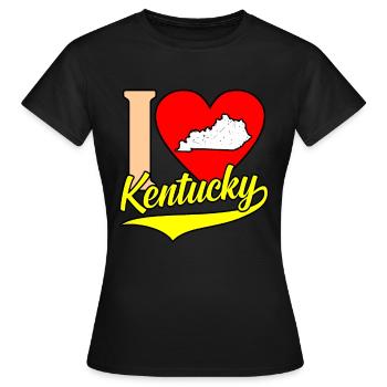 I Herz kentucky geschenk - Frauen T-Shirt - Schwarz - Vorne - AI Model Female 172 dark (172cm)