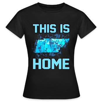 Accueil Tennessee cadeau - T-shirt Femme - noir - Devant - AI Model Female 172 dark (172cm)