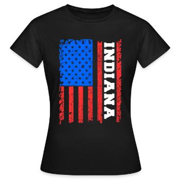 Cadeau Beauty Of Indiana - T-shirt Femme - noir - Devant - AI Model Female 172 dark (172cm)