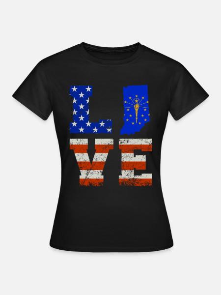 Liebe Indiana Geschenk - Frauen T-Shirt - Schwarz