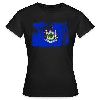Cadeau des résidents du Maine - T-shirt Femme - noir - Devant - AI Model Female 172 dark (172cm)