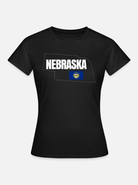 Nebraska reisen geschenk - Frauen T-Shirt - Schwarz