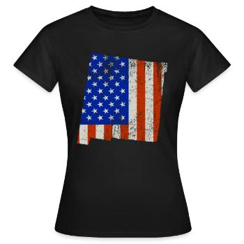 Nouveau-Mexique Home Usa drapeau cadeau - T-shirt Femme - noir - Devant - AI Model Female 172 dark (172cm)