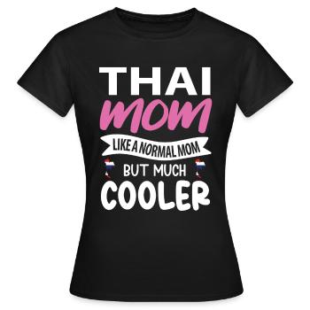 Thailand - Frauen T-Shirt - Schwarz - Vorne - AI Model Female 172 dark (172cm)