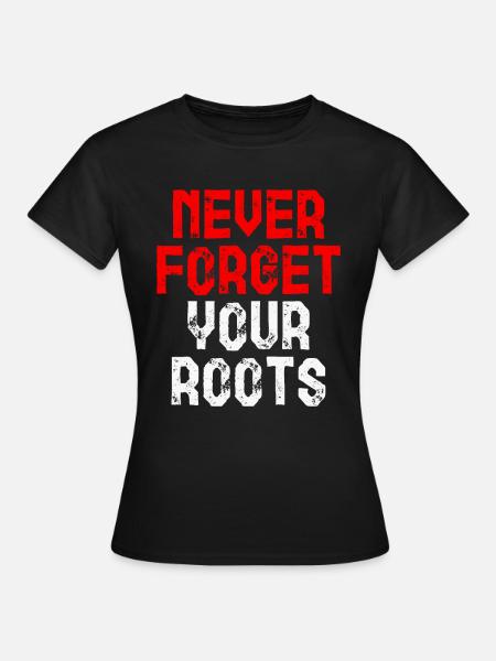 Wurzeln Indonesien Geschenk - Frauen T-Shirt - Schwarz