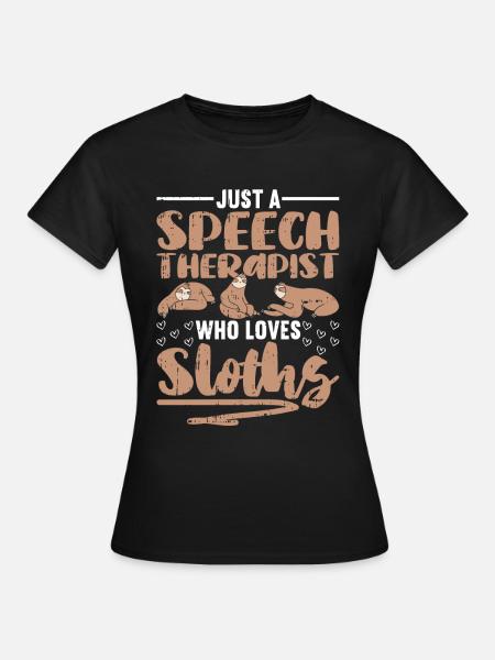 Sprachtherapeut Logopäde Geschenk - Frauen T-Shirt - Schwarz