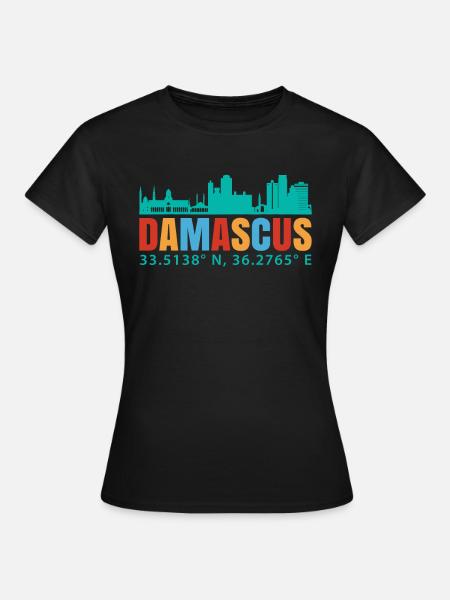 Damaskus - Frauen T-Shirt - Schwarz