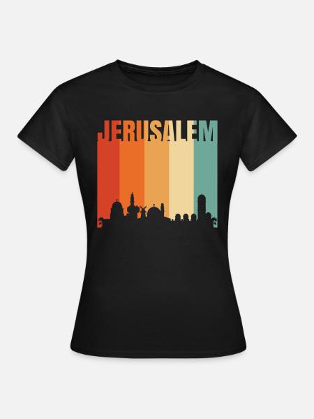 Jerusalem - Frauen T-Shirt - Schwarz
