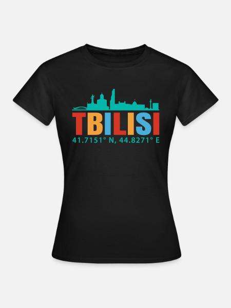 Tiflis - Frauen T-Shirt - Schwarz