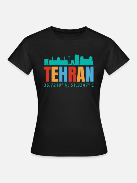Teheran - Frauen T-Shirt - Schwarz