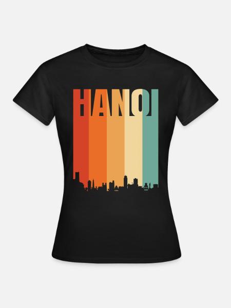 Hanoi - Frauen T-Shirt - Schwarz