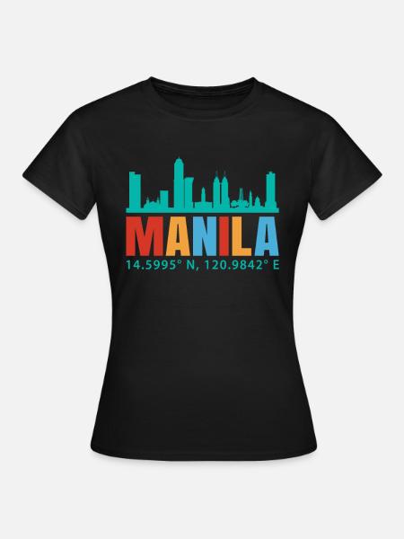 Manila - Frauen T-Shirt - Schwarz