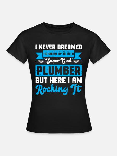 Klempner - Frauen T-Shirt - Schwarz