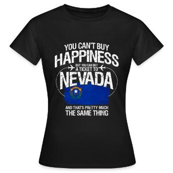 Nevada - Frauen T-Shirt - Schwarz - Vorne - AI Model Female 172 dark (172cm)