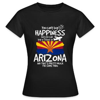 Arizona - T-shirt Femme - noir - Devant - AI Model Female 172 dark (172cm)