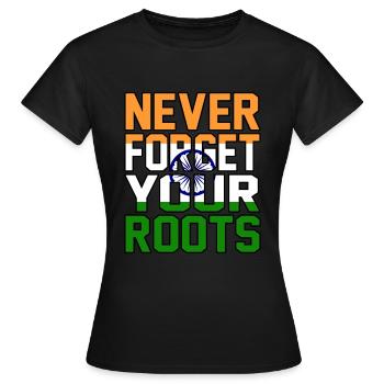 Inde - T-shirt Femme - noir - Devant - AI Model Female 172 dark (172cm)