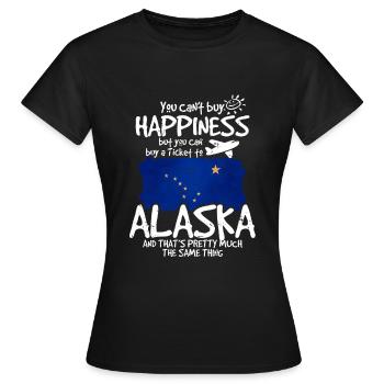Alaska - Women's T-Shirt - black - Front - AI Model Female 172 dark (172cm)