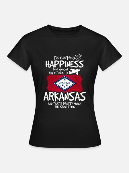 Arkansas - Frauen T-Shirt - Schwarz