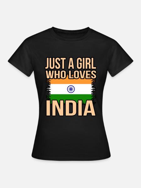 Indien - Frauen T-Shirt - Schwarz