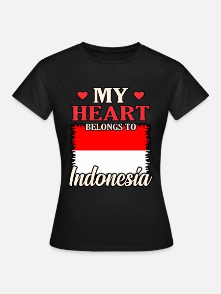 Indonesien - Frauen T-Shirt - Schwarz