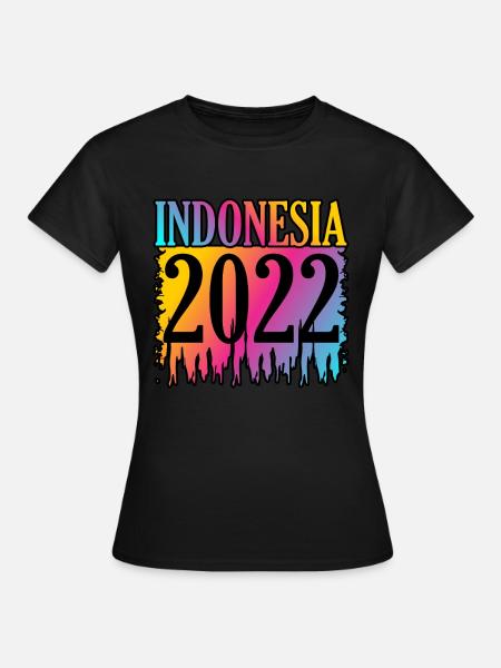 Indonesien - Frauen T-Shirt - Schwarz