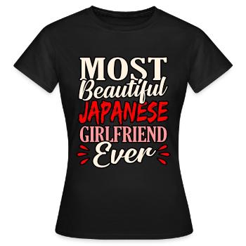 Japan - Women's T-Shirt - black - Front - AI Model Female 172 dark (172cm)