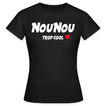 La Plus Cool Des Nounou C'est la Mienne - T-shirt Femme - noir - Devant - AI Model Female 172 dark (172cm)