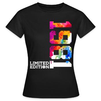 45. GEBURTSTAG LIMITED EDITION 1981 - Frauen T-Shirt - Schwarz - Vorne - AI Model Female 172 dark (172cm)