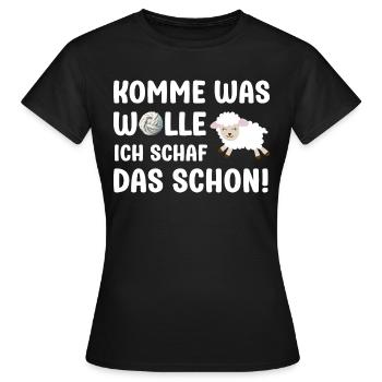 Venez qu’est-ce que je veux brebis les brebis dictons - T-shirt Femme - noir - Devant - AI Model Female 172 dark (172cm)
