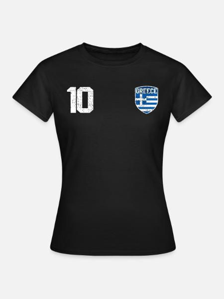 Griechenland Trikot - Frauen T-Shirt - Schwarz