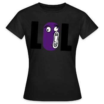lol - T-shirt Femme - noir - Devant - AI Model Female 172 dark (172cm)