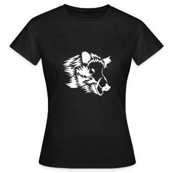 Wildschwein - Frauen T-Shirt - Schwarz - Vorne - AI Model Female 172 dark (172cm)