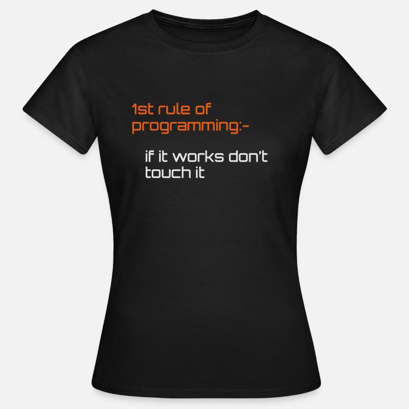 Computer Programmierer Programmierer Software Ingenieure Geschenk - Frauen T-Shirt - Schwarz