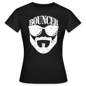 türsteher geschenk bodyguard sicherheit sicherheit - Frauen T-Shirt - Schwarz - Vorne - AI Model Female 172 dark (172cm)
