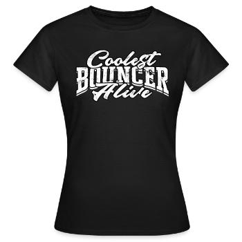 türsteher geschenk bodyguard sicherheit sicherheit - Frauen T-Shirt - Schwarz - Vorne - AI Model Female 172 dark (172cm)