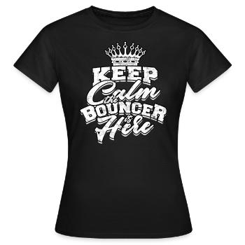 türsteher geschenk bodyguard sicherheit sicherheit - Frauen T-Shirt - Schwarz - Vorne - AI Model Female 172 dark (172cm)