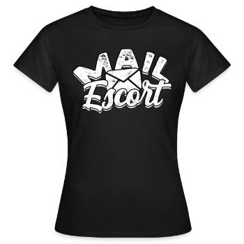 Postman Postman Post Gift Letter Parcel - Women's T-Shirt - black - Front - AI Model Female 172 dark (172cm)