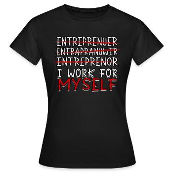 Directeur Général Chef Cadeau Idée Cadeau Travail - T-shirt Femme - noir - Devant - AI Model Female 172 dark (172cm)