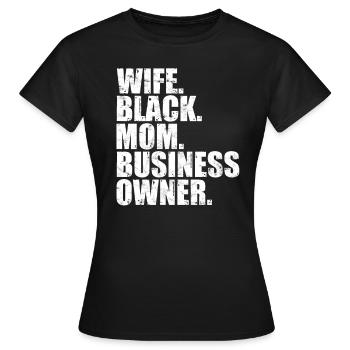 Directeur Général Chef Cadeau Idée Cadeau Travail - T-shirt Femme - noir - Devant - AI Model Female 172 dark (172cm)