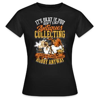 Antiquités Antiquités Antique Collector Antiquités - T-shirt Femme - noir - Devant - AI Model Female 172 dark (172cm)