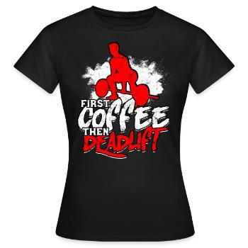 Deadlift Fitlochness Deadlift Gym - T-shirt Femme - noir - Devant - AI Model Female 172 dark (172cm)