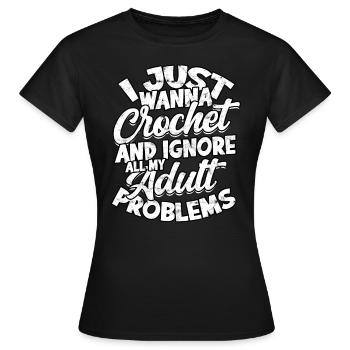 adulte humour adulte cadeau anniversaire ges - T-shirt Femme - noir - Devant - AI Model Female 172 dark (172cm)
