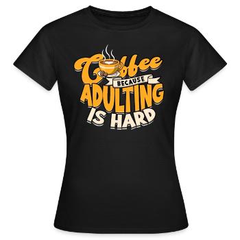 adulte humour adulte cadeau anniversaire ges - T-shirt Femme - noir - Devant - AI Model Female 172 dark (172cm)