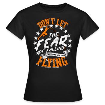 Pole Viertel und Feldstabhochsprung - Frauen T-Shirt - Schwarz - Vorne - AI Model Female 172 dark (172cm)